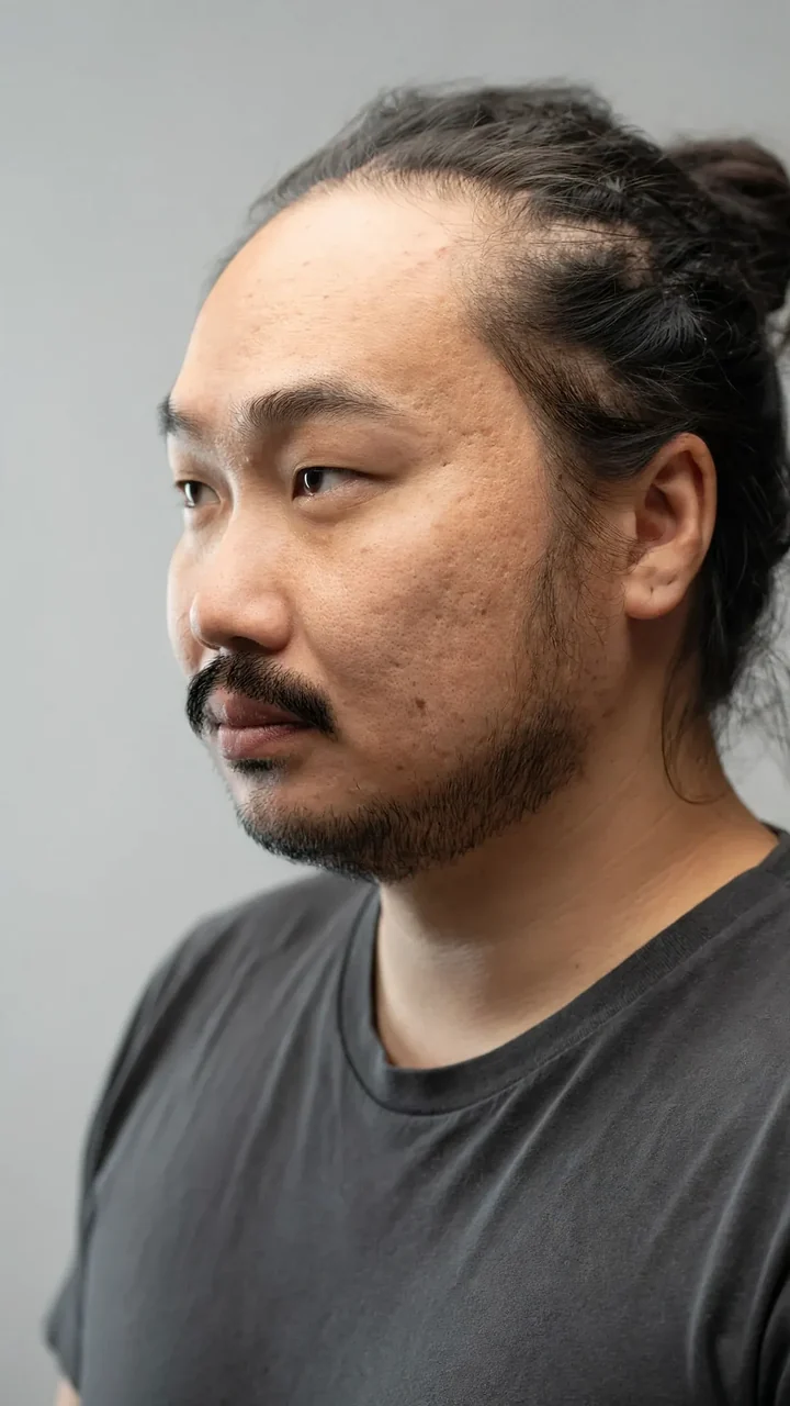After: Beard and moustache transplant