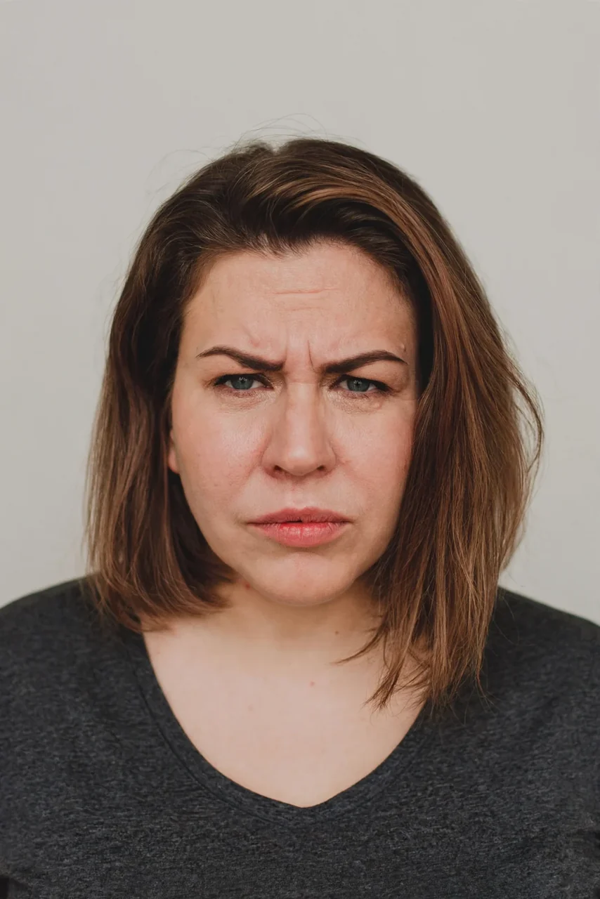Before: Anti-wrinkle injections · frown lines