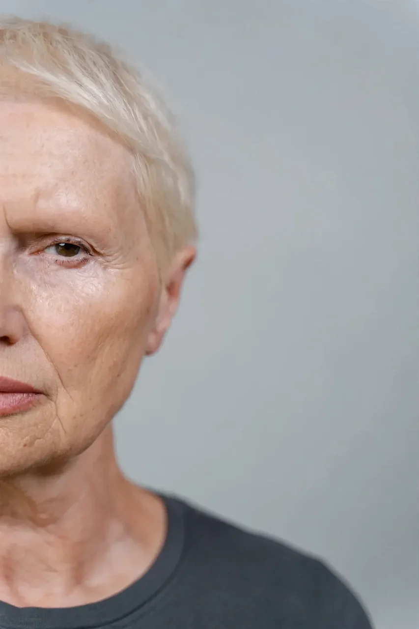 After: Lip filler · mature lips