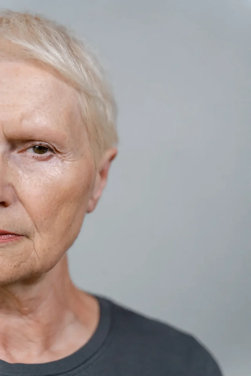 Before: Lip filler · mature lips